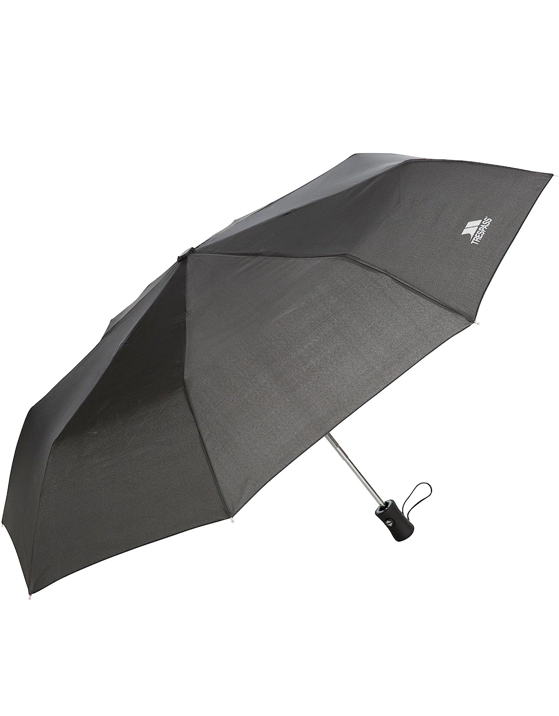 Unisex Adults Resistant Compact Soft Touch Handle Umbrella - Black, 2 of 1