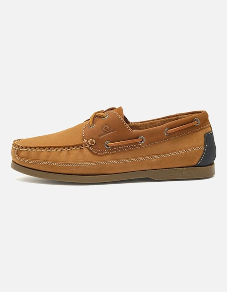 Men's Joules Boardwalk Premium Nubuck Deck Shoe Tan