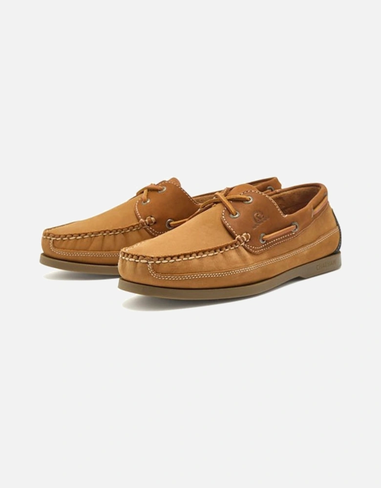 Men's Joules Boardwalk Premium Nubuck Deck Shoe Tan