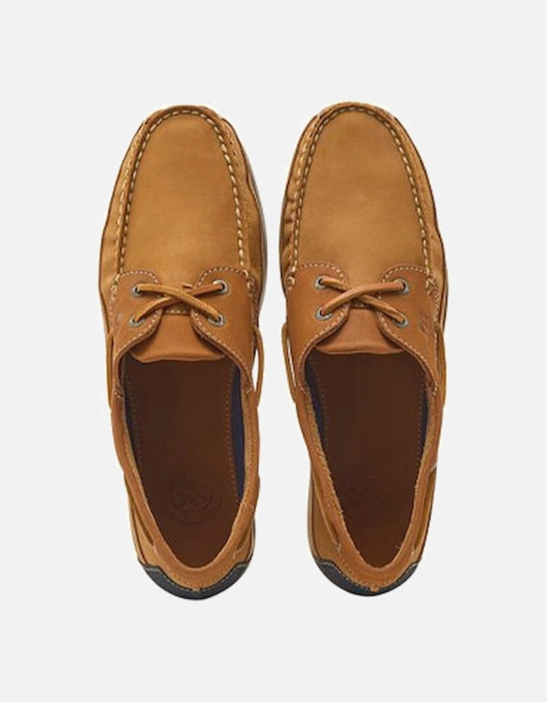 Men's Joules Boardwalk Premium Nubuck Deck Shoe Tan