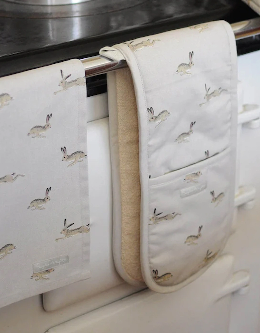 Hare Double Oven Gloves