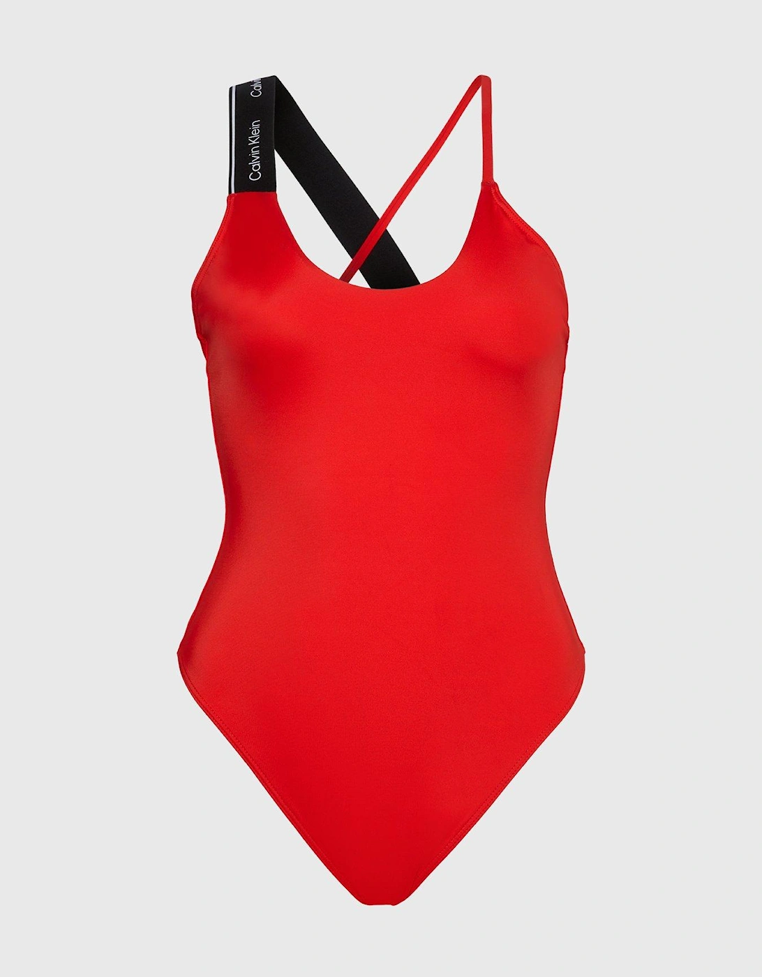Halterneck Swimsuit - Red