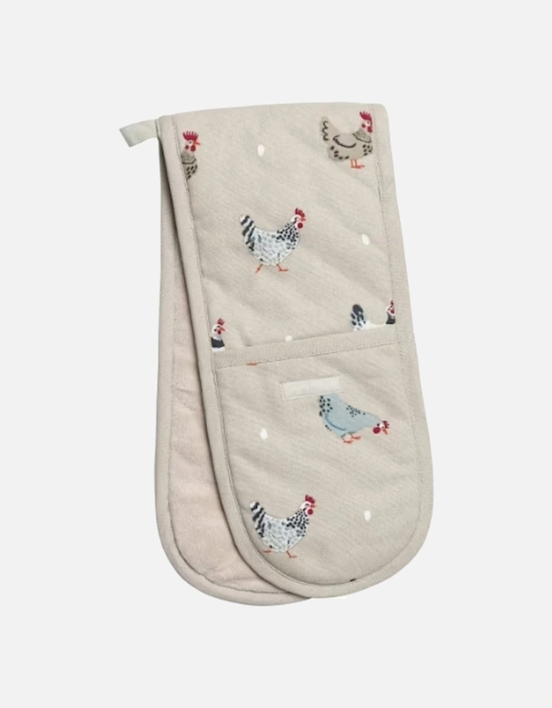 Lay A Little Egg Double Oven Gloves