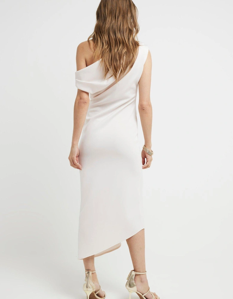 Asymmetric Bodycon Dress - Light Pink