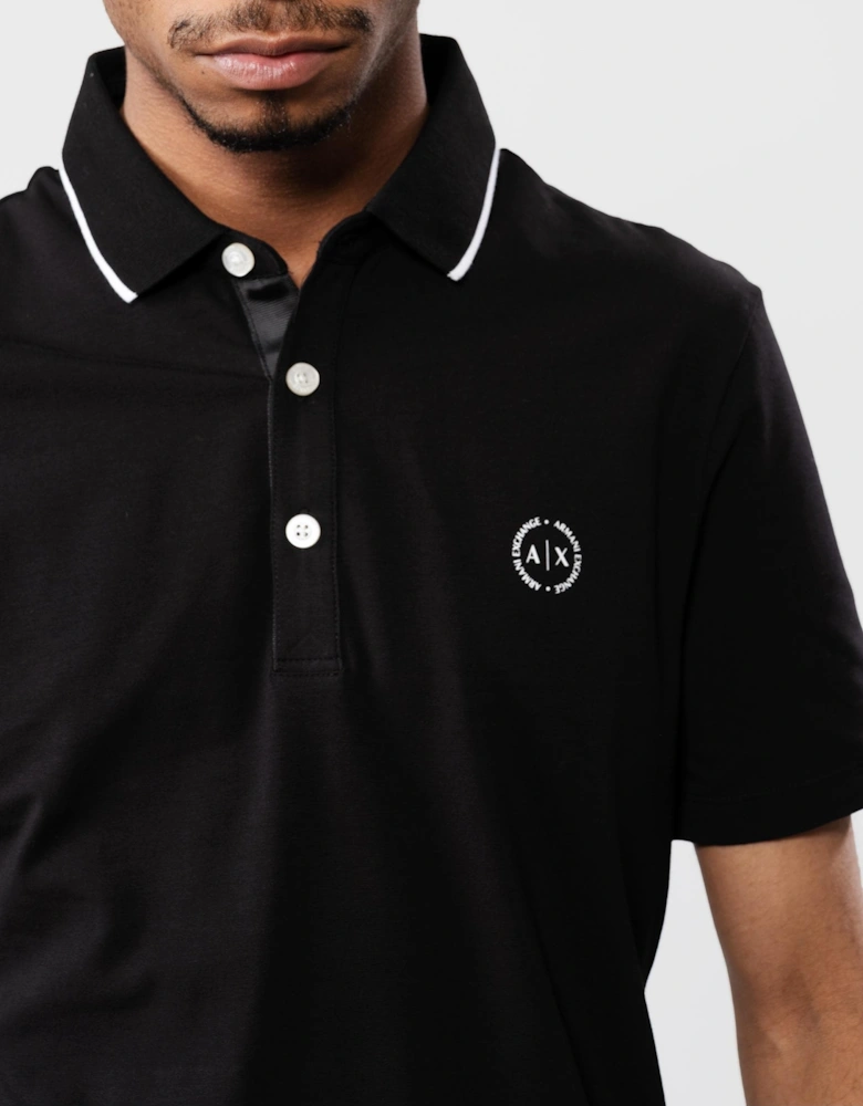 Round A|X Logo Mens Polo shirt