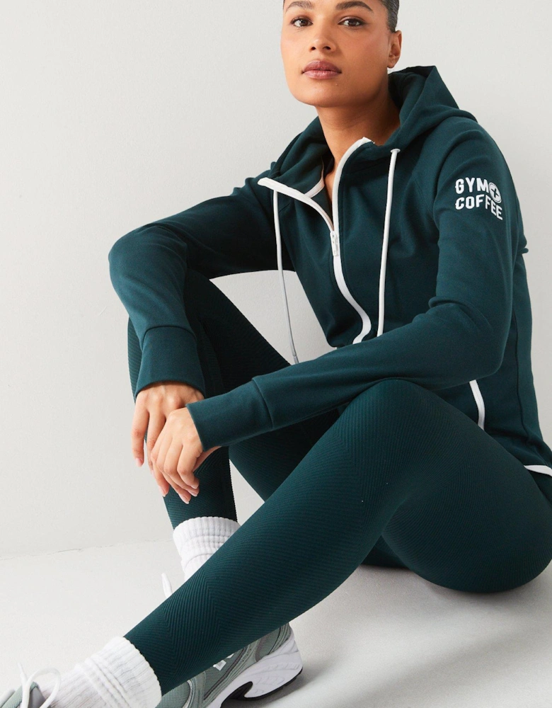 Womens Training Chill Zip Hoodie - Green