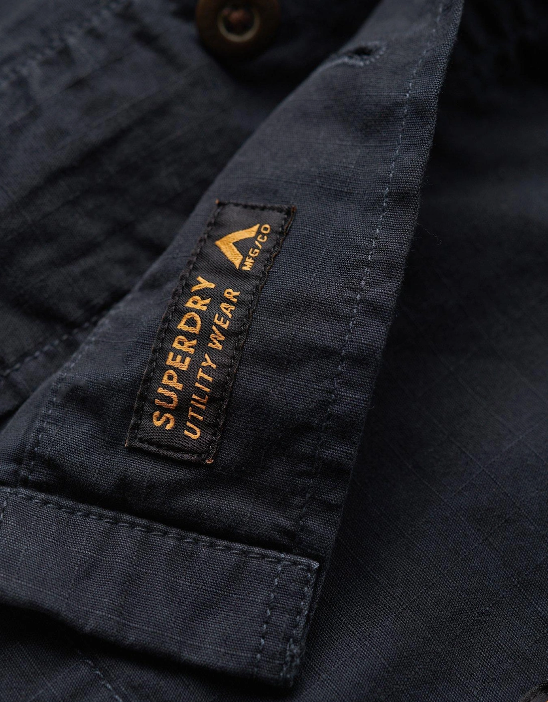 Military Overshirt Jacket - Navy