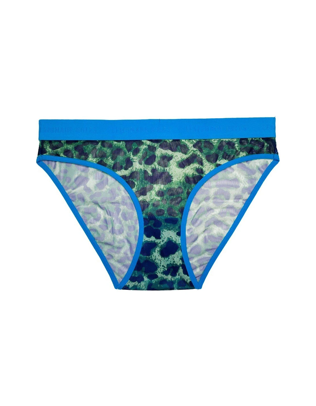 Mesh Brief - Green Leopard