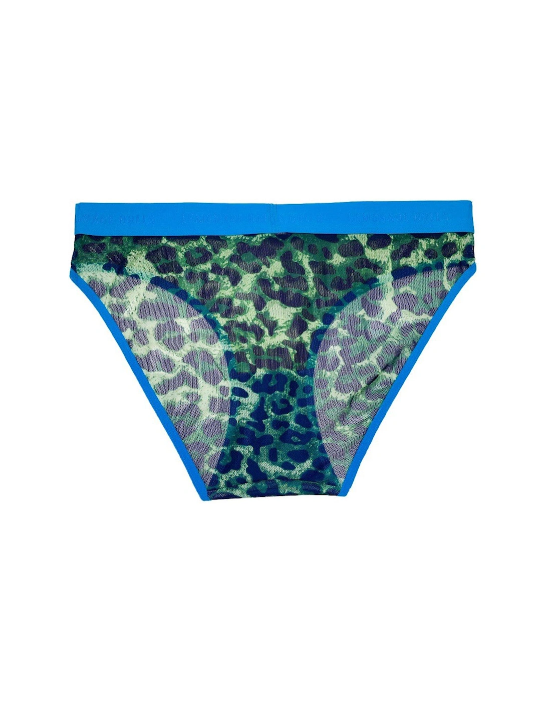 Mesh Brief - Green Leopard