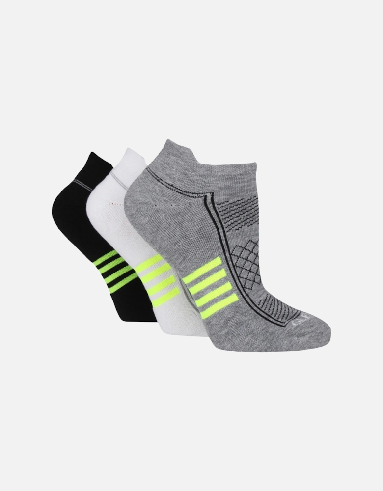 3 PAIR LADIES SPORTS TRAINER SOCKS