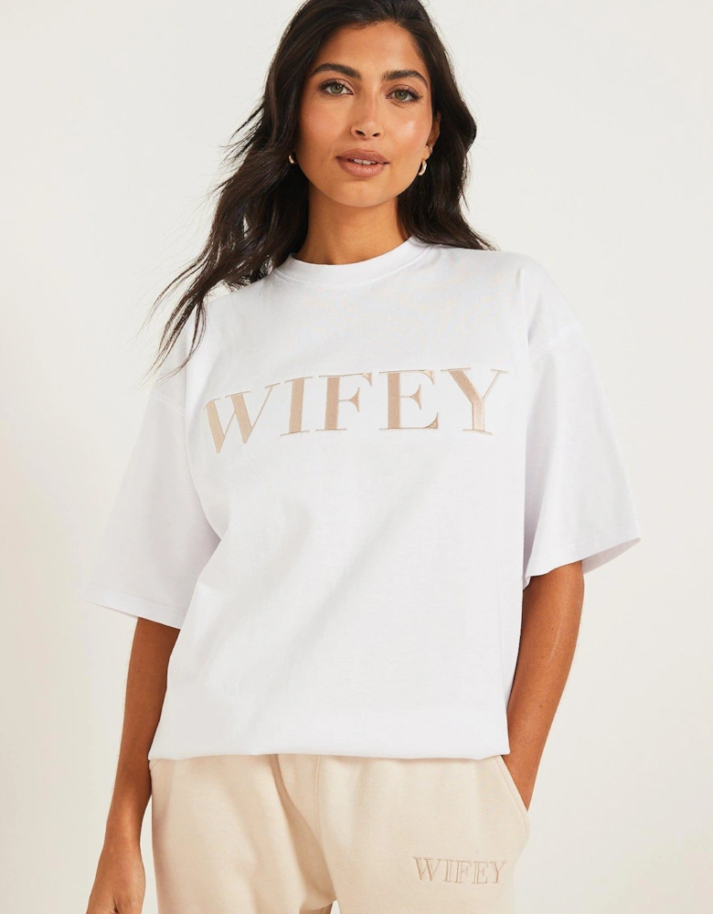 Wifey Statement T-Shirt - White