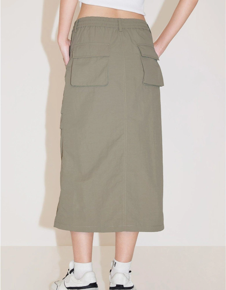 Midaxi Skirt -army Green