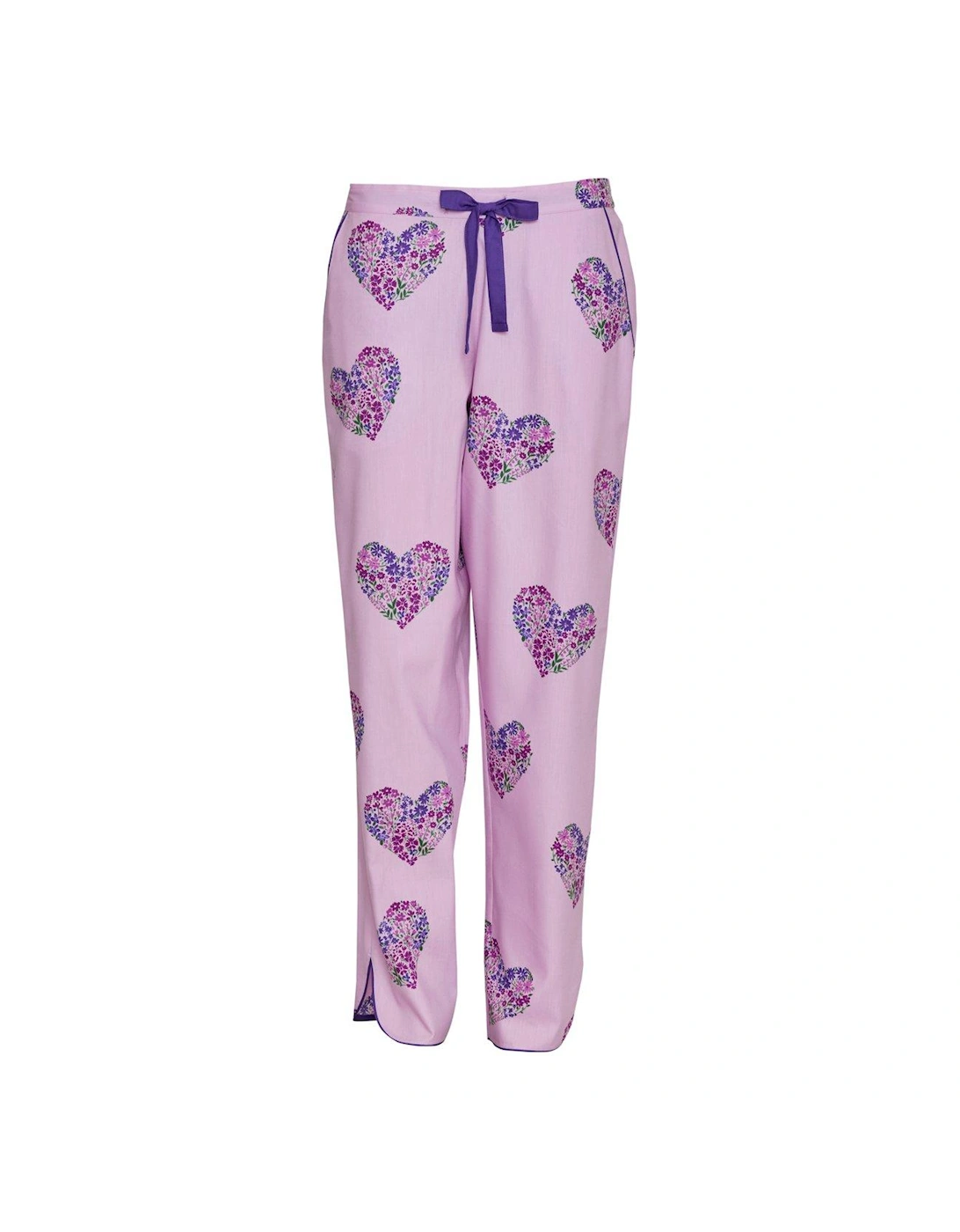 Pink Jersey Heart Print Pyjama Set