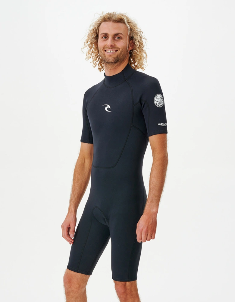 Rip Curl Mens Freelite Short Sleeve 2mm Shortie Wetsuit