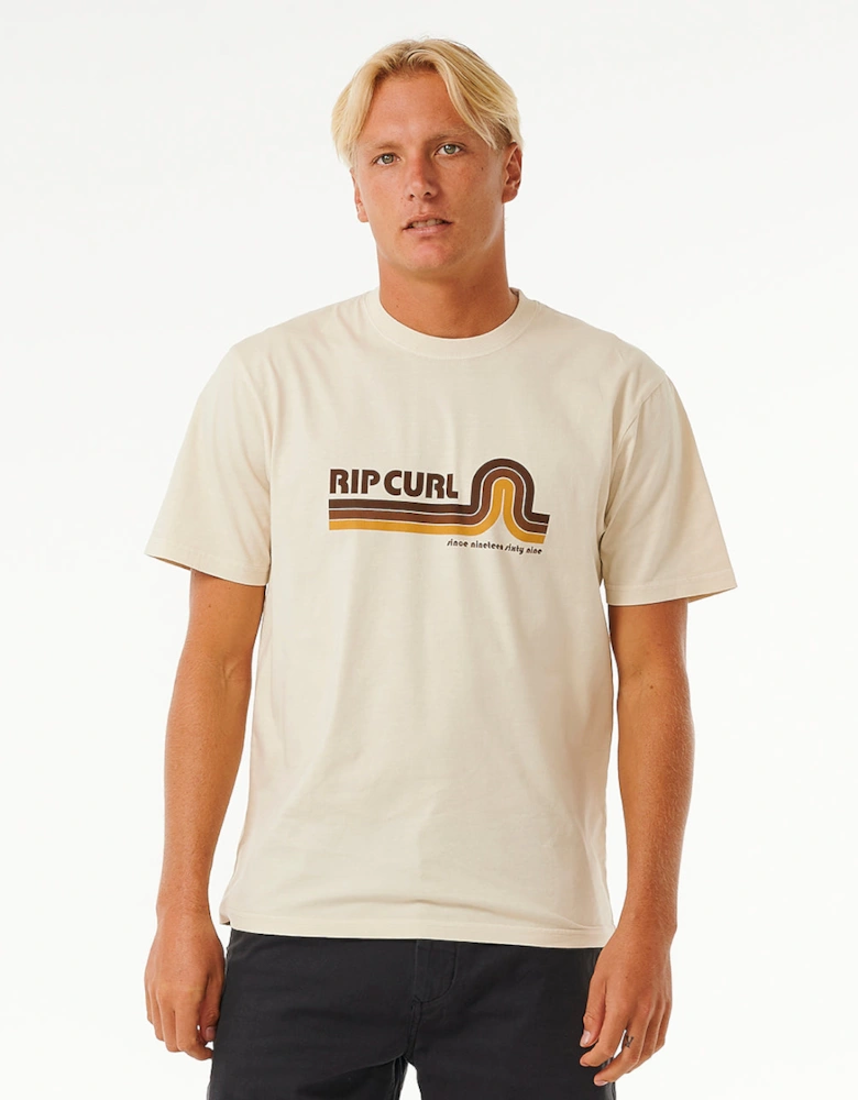 Rip Curl Mens Revival Mumma Crew Neck Short Sleeve T-Shirt