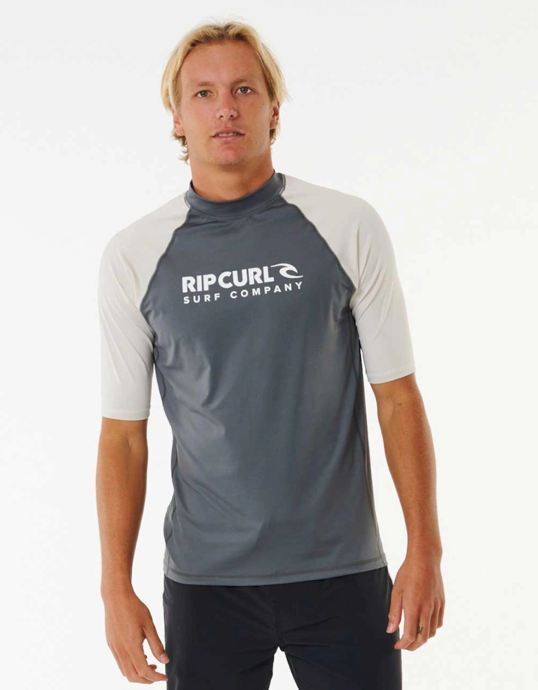 Rip Curl Mens Shock UPF 50 Short Sleeve Rash Vest