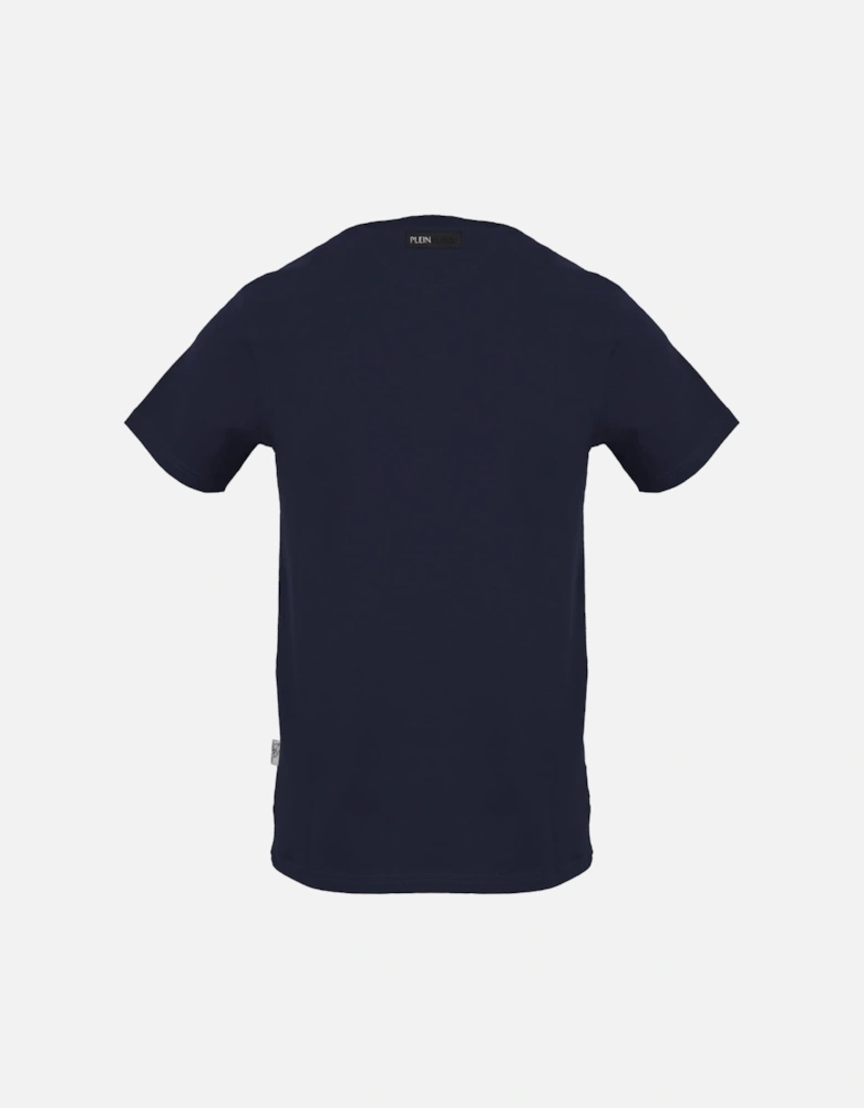 Plein Sport Large Striking Logo Navy Blue T Shirt