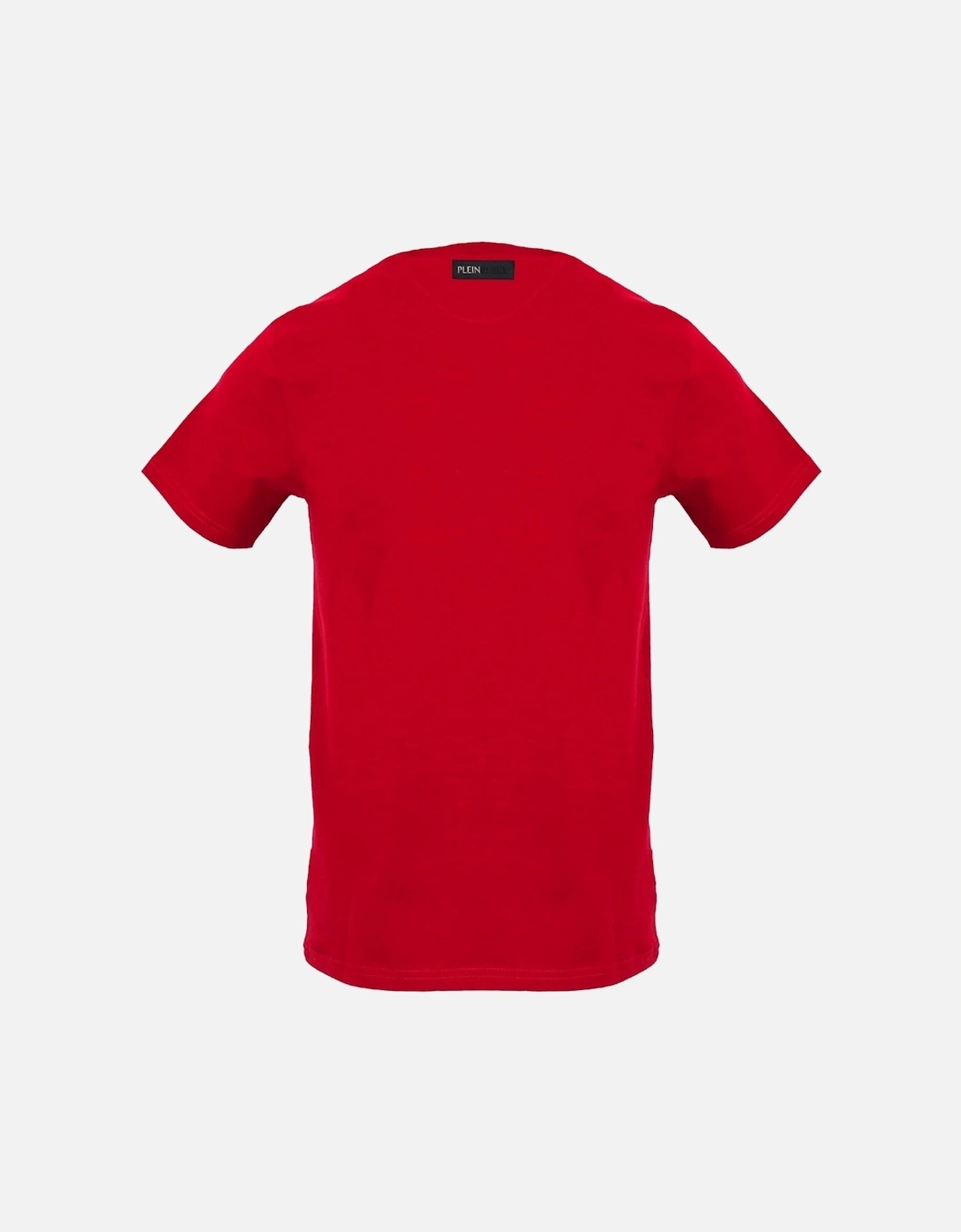 Plein Sport Small Circle Emblem Logo Red T Shirt