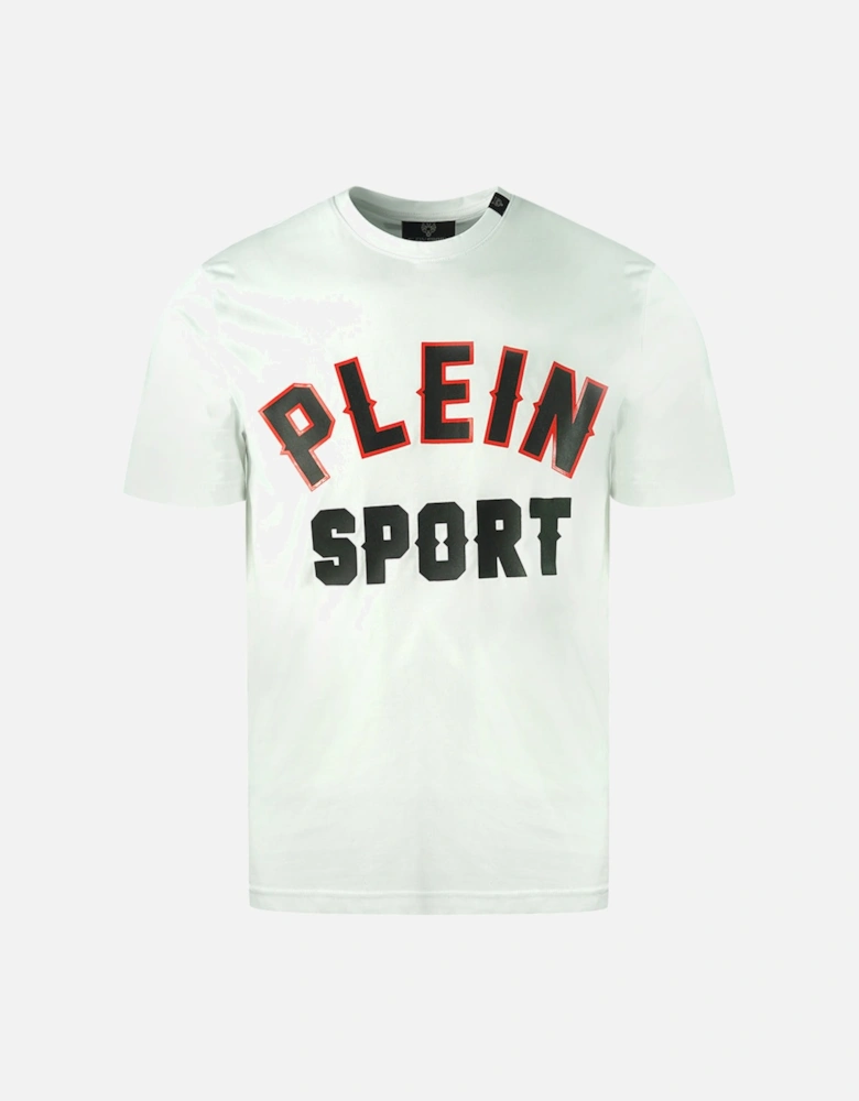 Plein Sport Block Logo White T Shirt