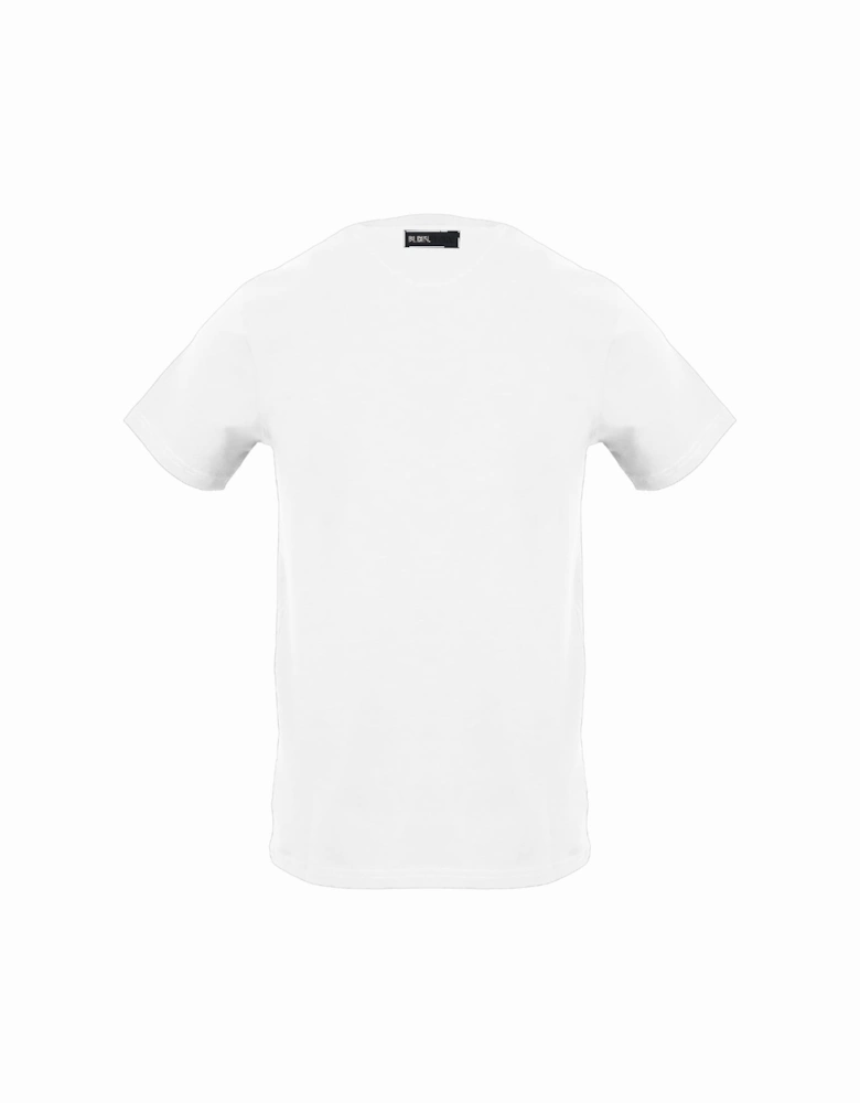 Plein Sport Small Circle Emblem Logo White T Shirt