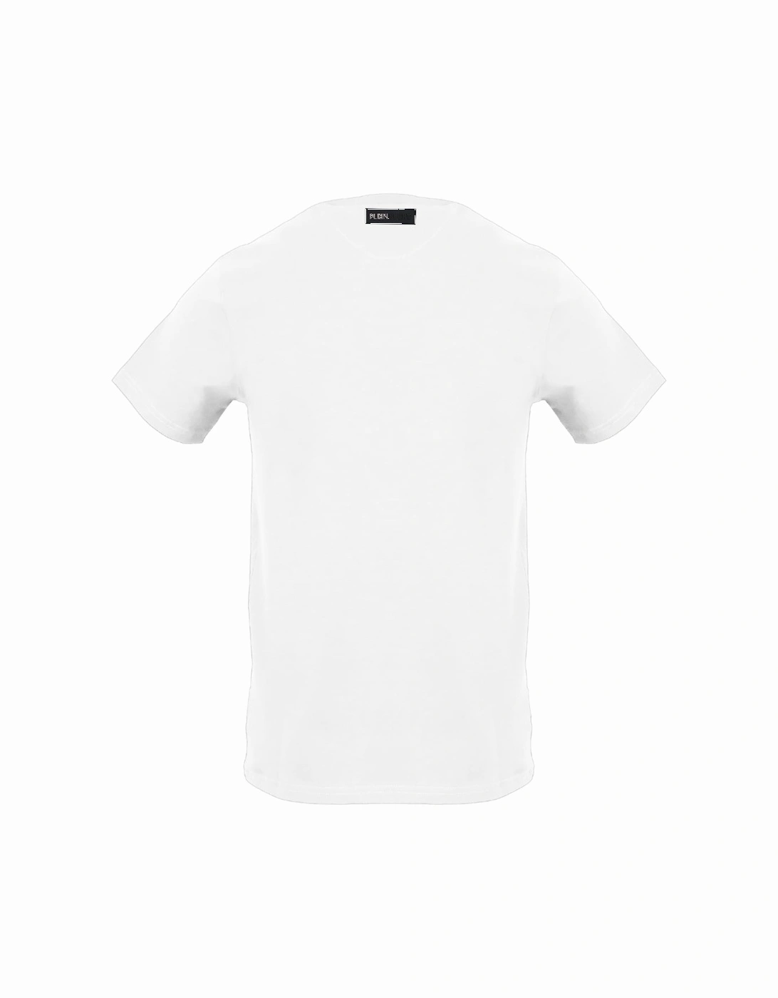 Plein Sport Small Circle Emblem Logo White T Shirt