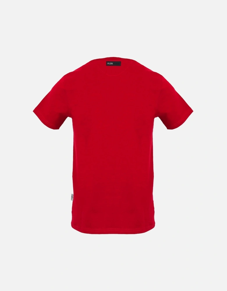 Plein Sport Large Striking Logo Red T Shirt