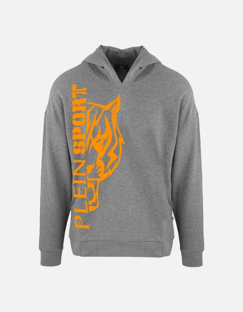 Plein Sport Side Logo Grey Hoodie