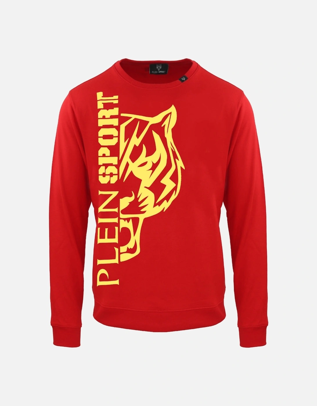 Plein Sport Large Bold Tiger Logo Red Jumper, 2 of 1