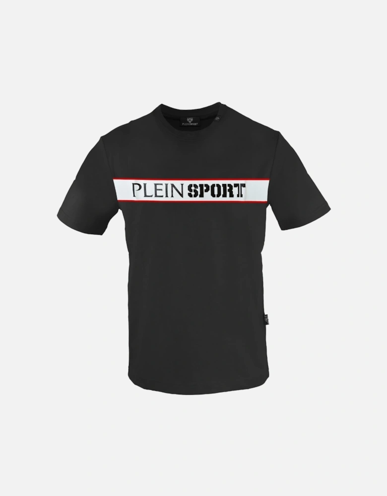 Plein Sport Panel Logo Black T Shirt