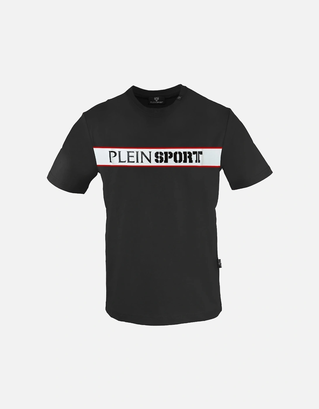 Plein Sport Panel Logo Black T Shirt, 3 of 2