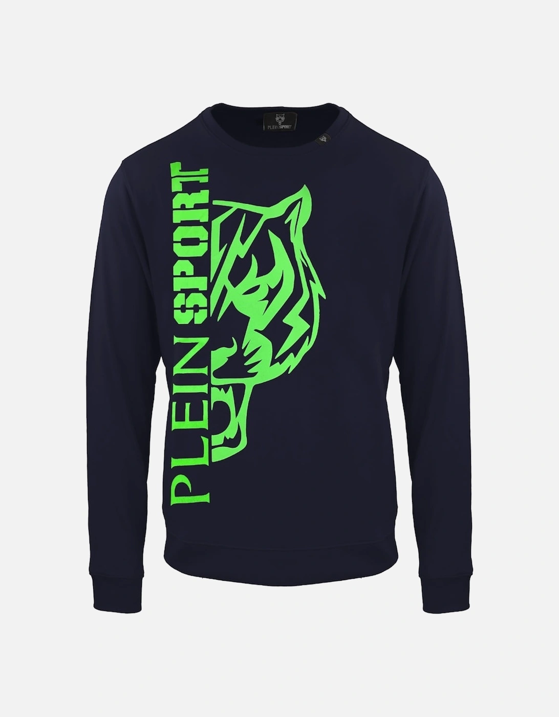 Plein Sport Large Tiger Logo Navy Blue Jumper, 2 of 1