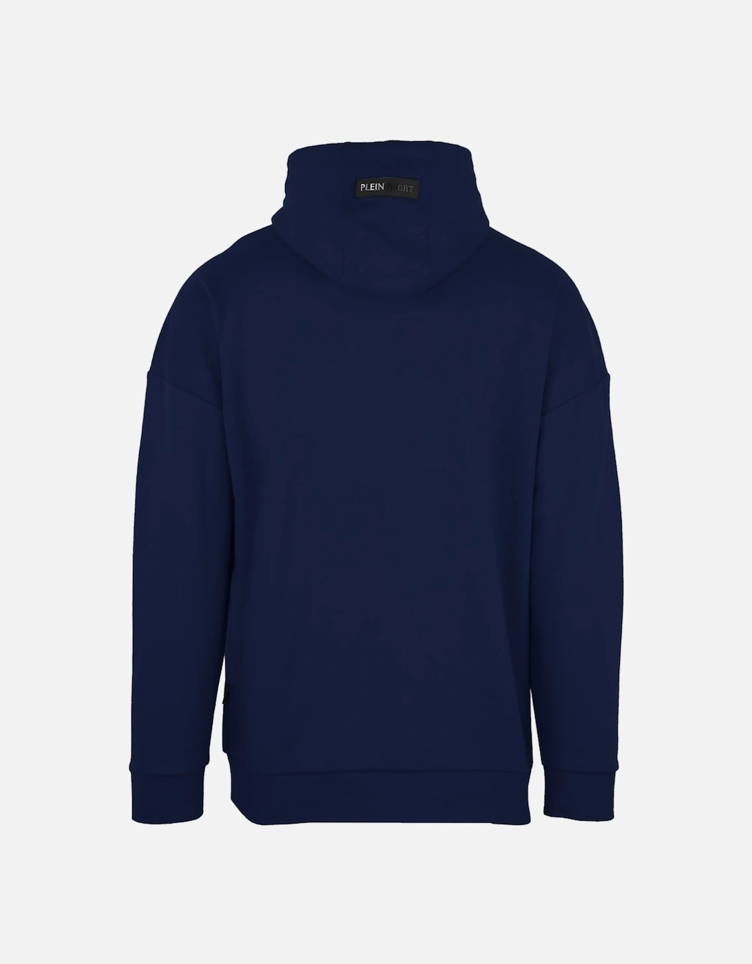 Plein Sport Side Logo Navy Blue Hoodie