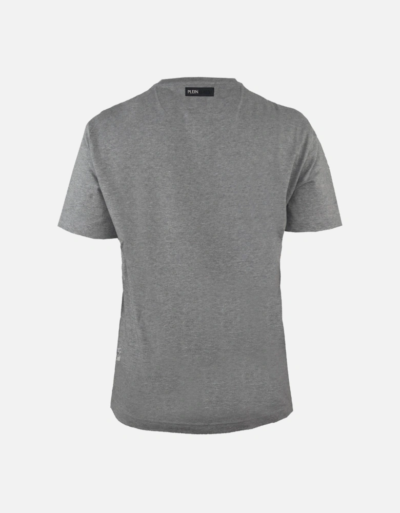 Plein Sport Panel Logo Grey T Shirt