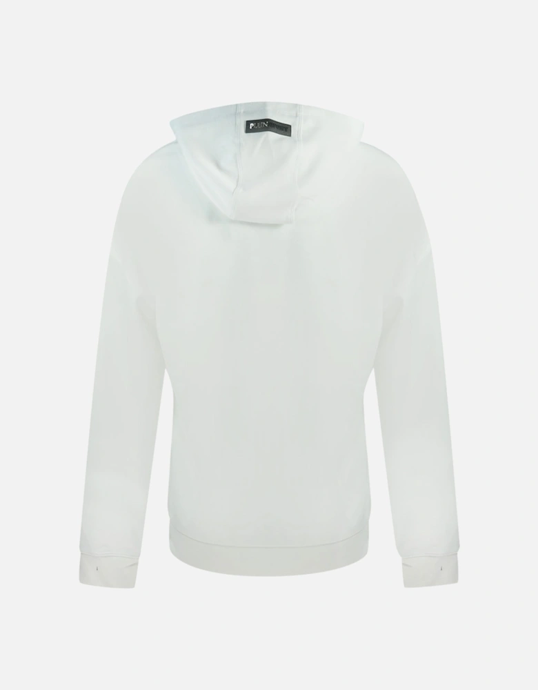 Plein Sport Side Logo White Hoodie