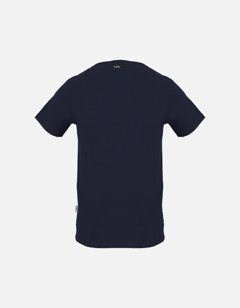 Plein Sport Panel Logo Navy Blue T Shirt