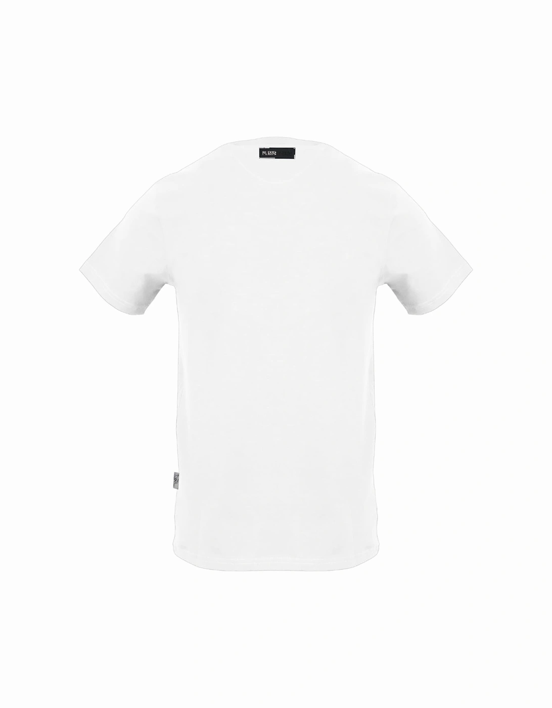 Plein Sport Square Branded Logo White T Shirt