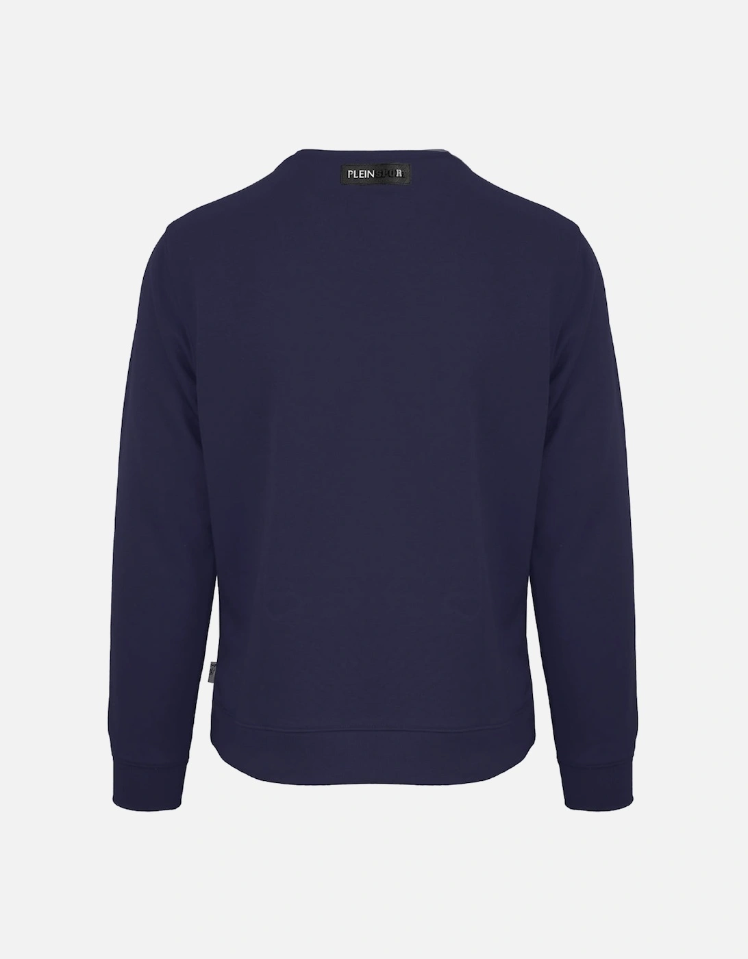 Plein Sport Large Branded Logo Tiger Navy Blue Jumper