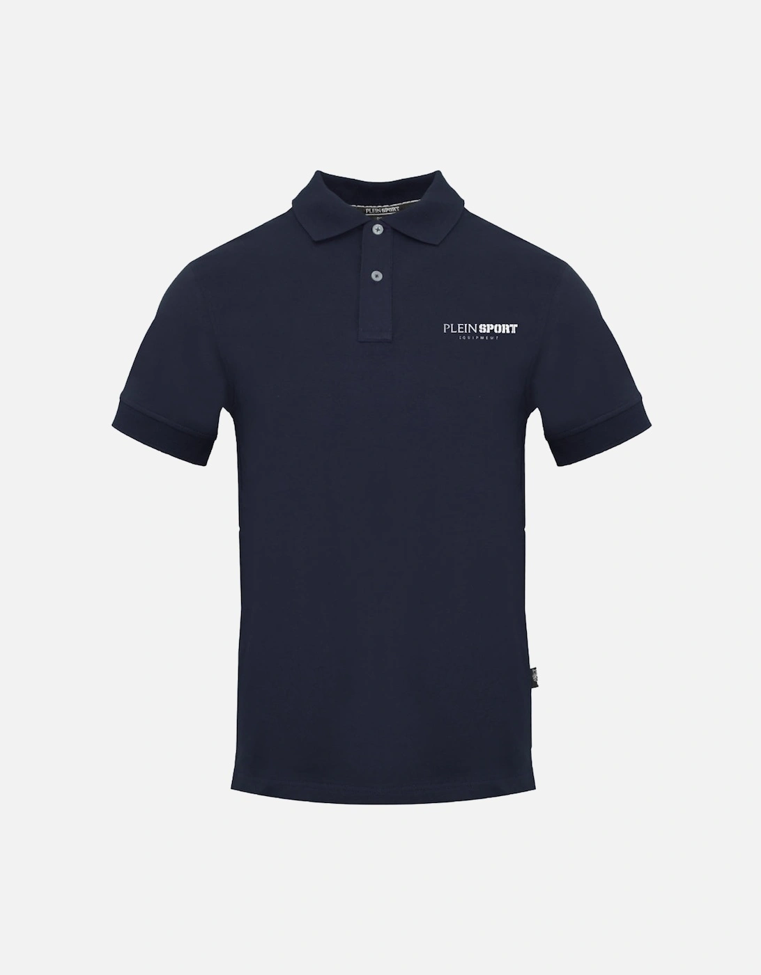 Plein Sport Equipment Logo Navy Blue Polo Shirt, 3 of 2