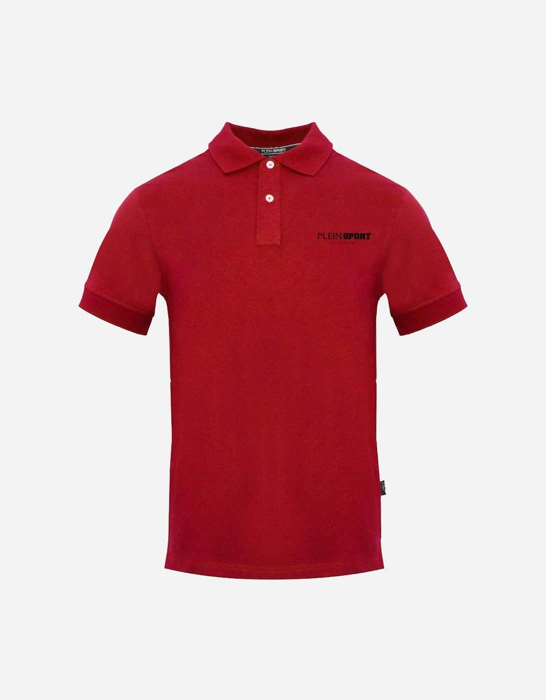 Plein Sport Equipment Logo Red Polo Shirt, 3 of 2