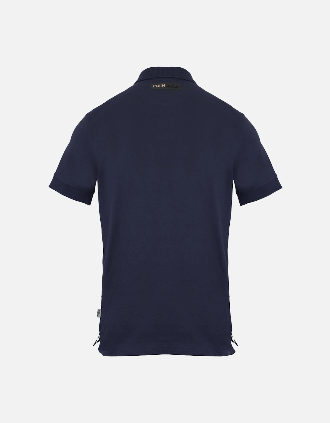 Plein Sport Equipment Logo Navy Blue Polo Shirt