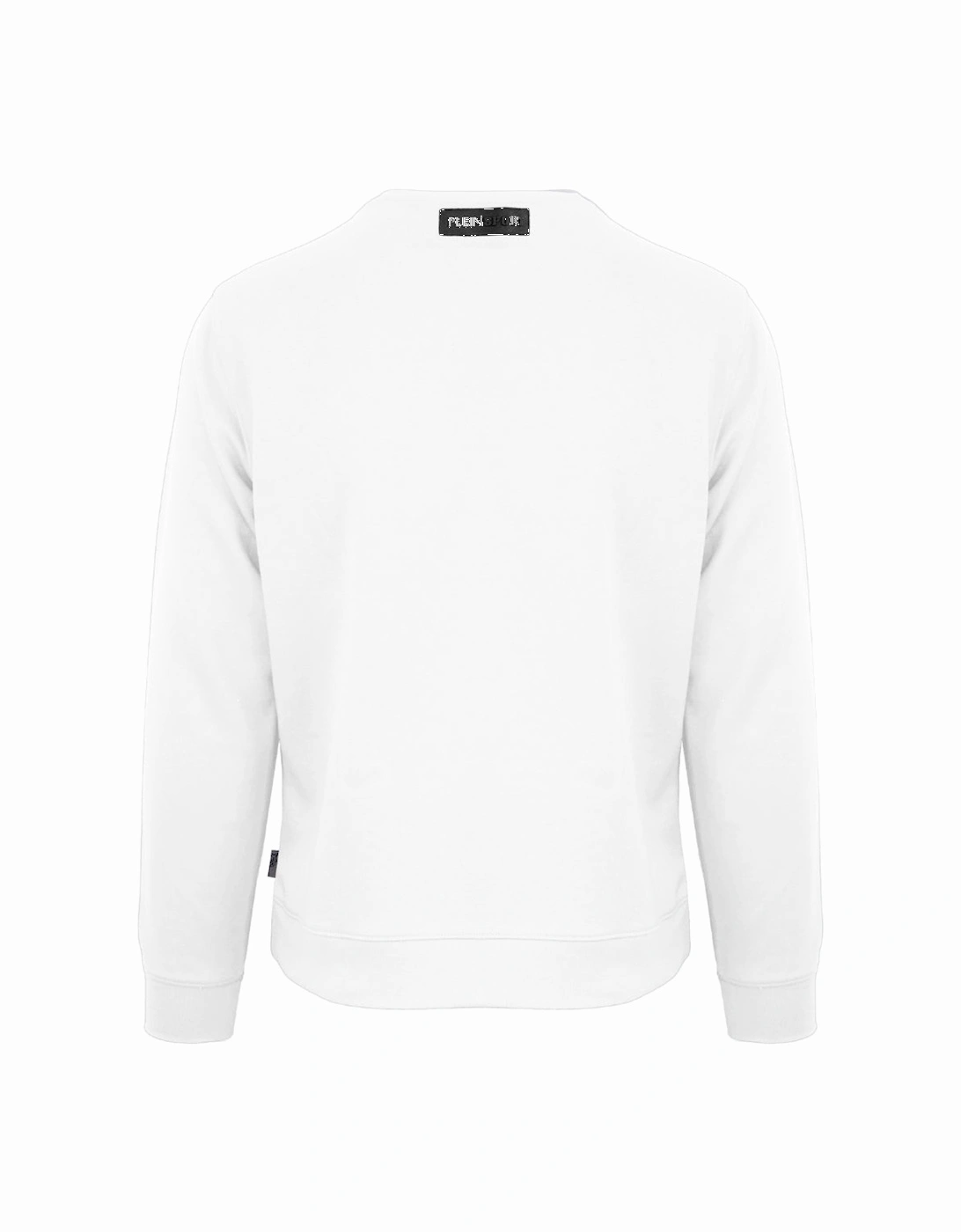 Plein Sport Large Branded Logo Tiger White Jumper