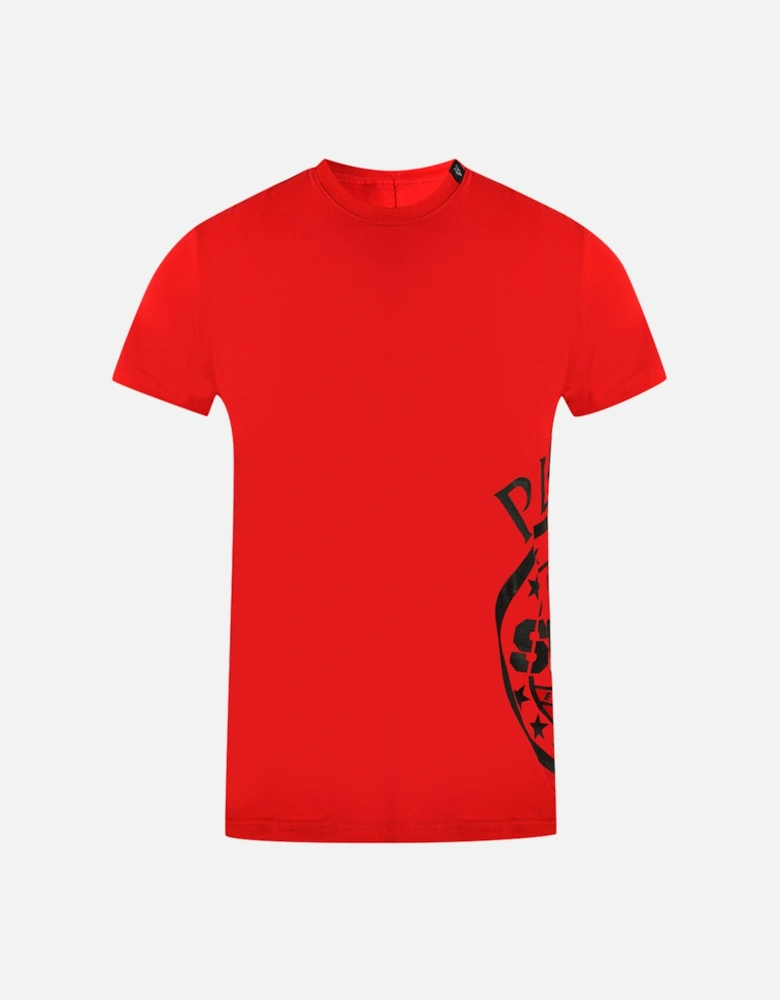 Sport Side Logo Red T Shirt