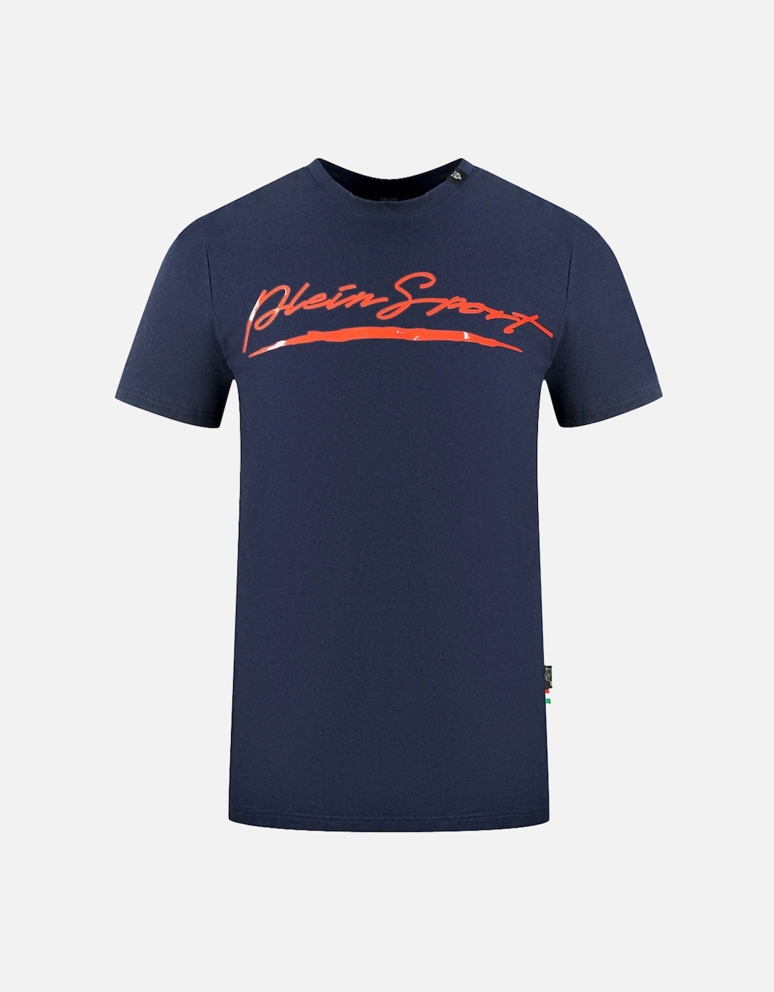 Plein Sport Brand Signature Logo Navy Blue T Shirt, 3 of 2