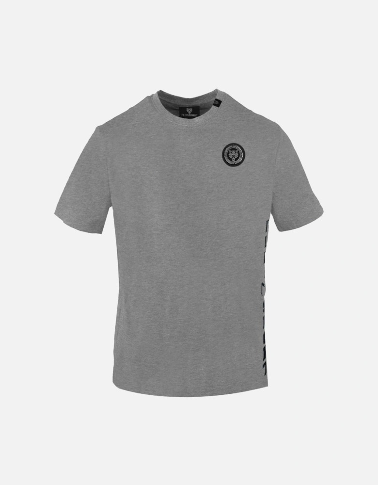 Plein Sport Bold Side Logo Grey T Shirt