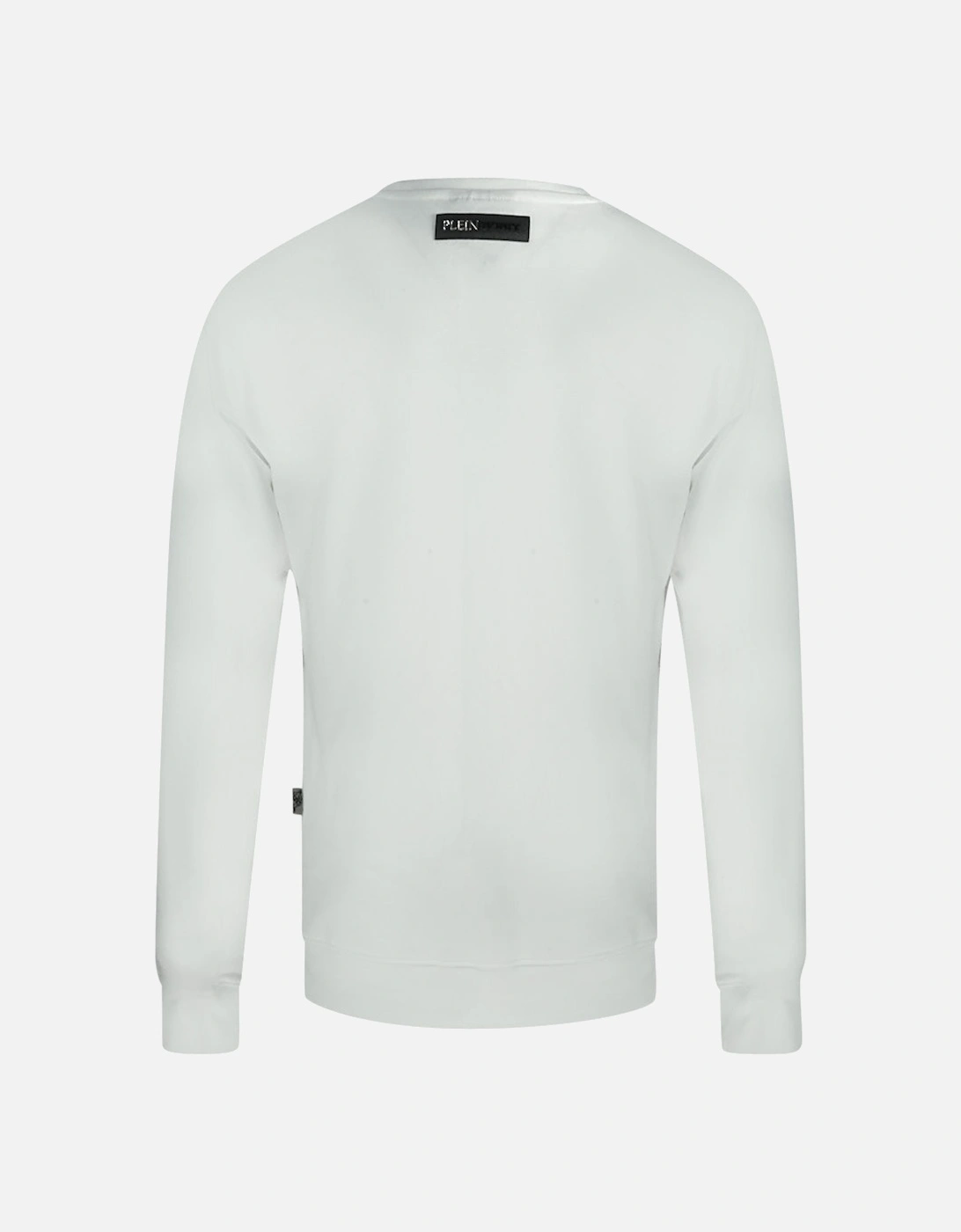 Plein Sport Black Natural Born Winner Logo White Jumper