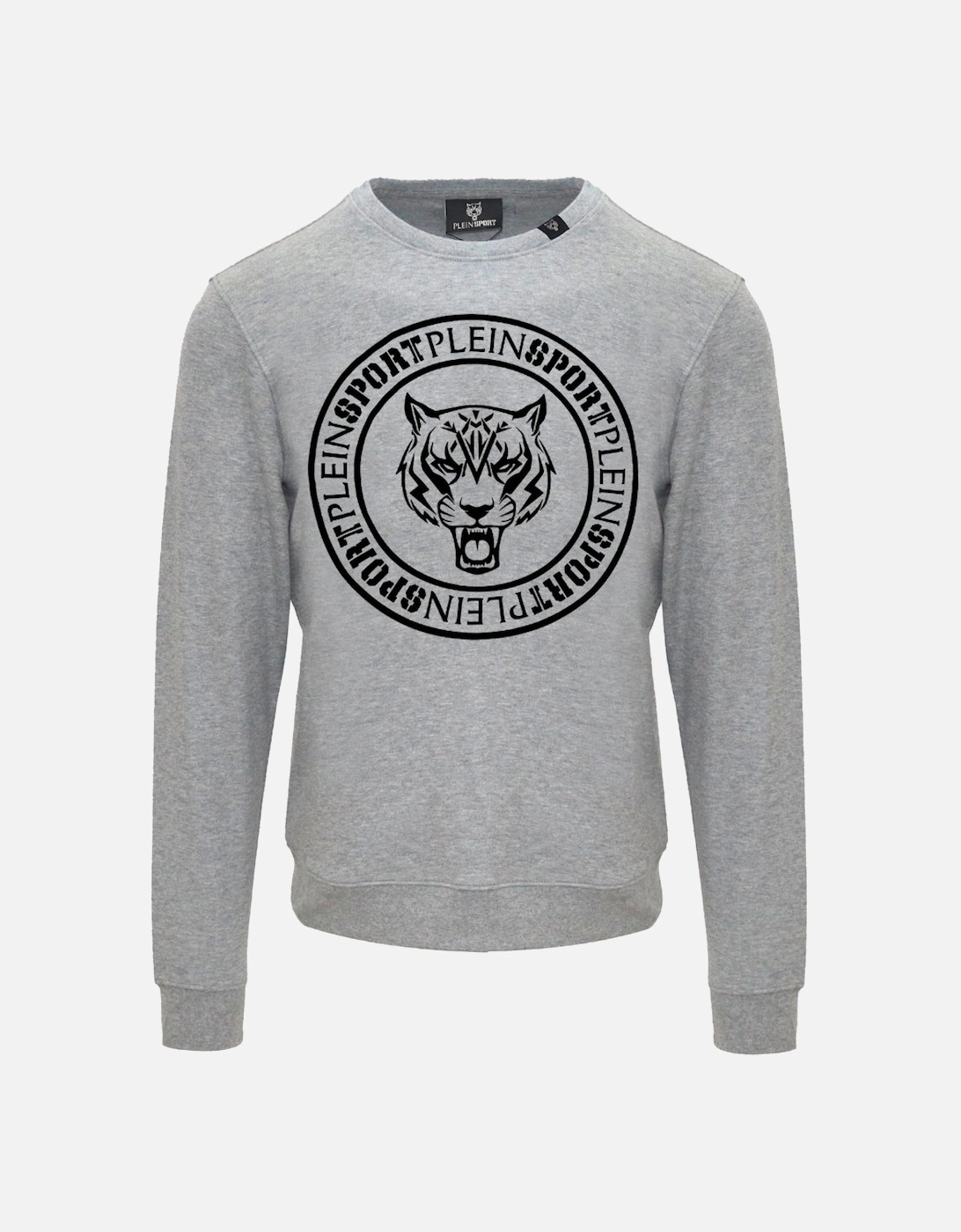 Plein Sport Large Circle Logo Grey Jumper, 2 of 1