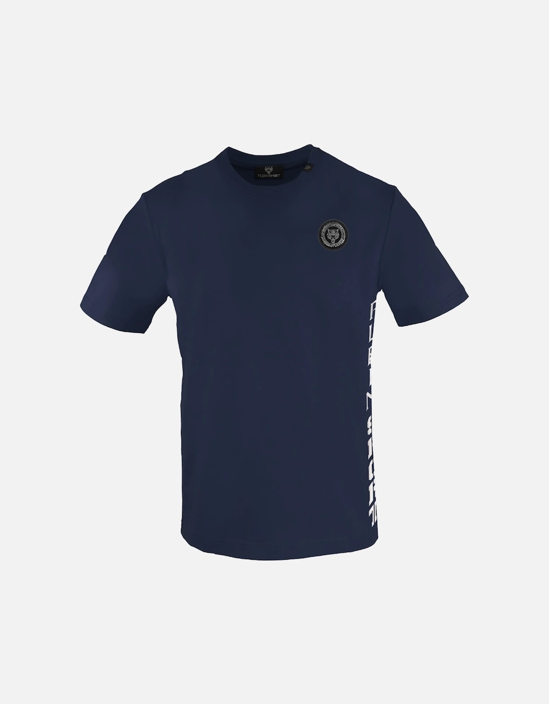 Plein Sport Bold Side Logo Navy Blue T Shirt, 3 of 2
