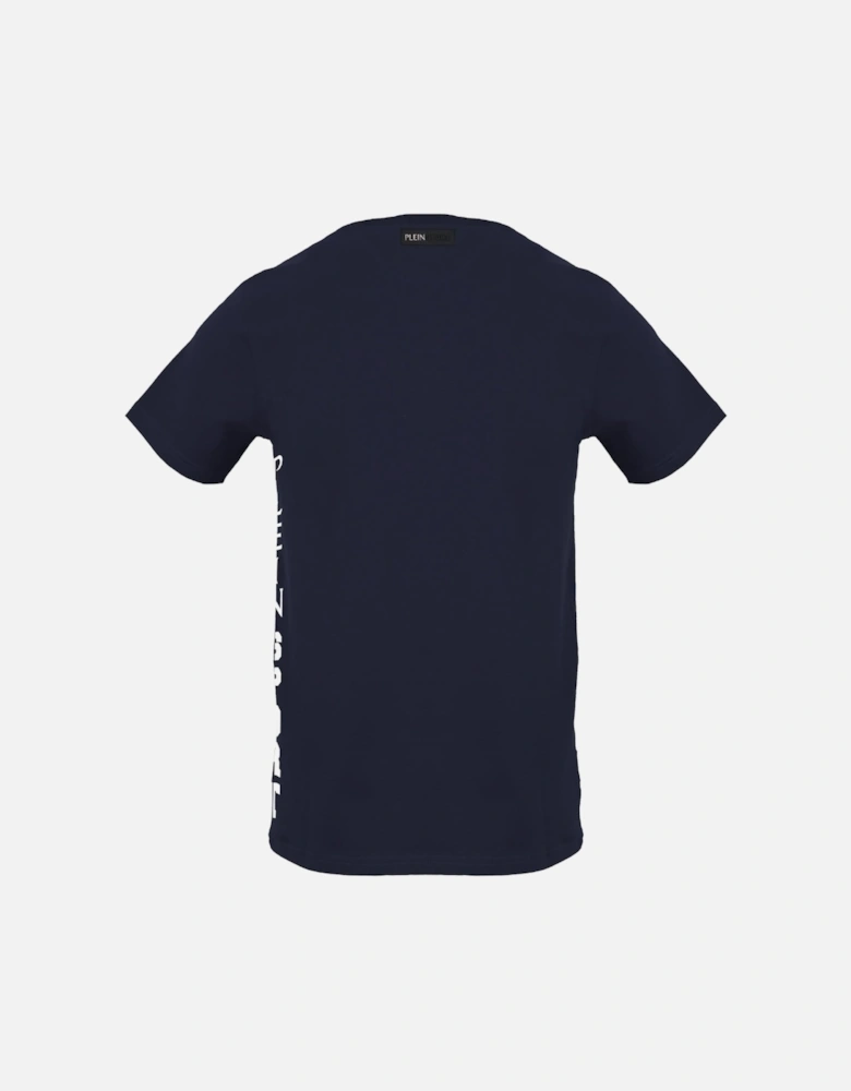 Plein Sport Bold Side Logo Navy Blue T Shirt