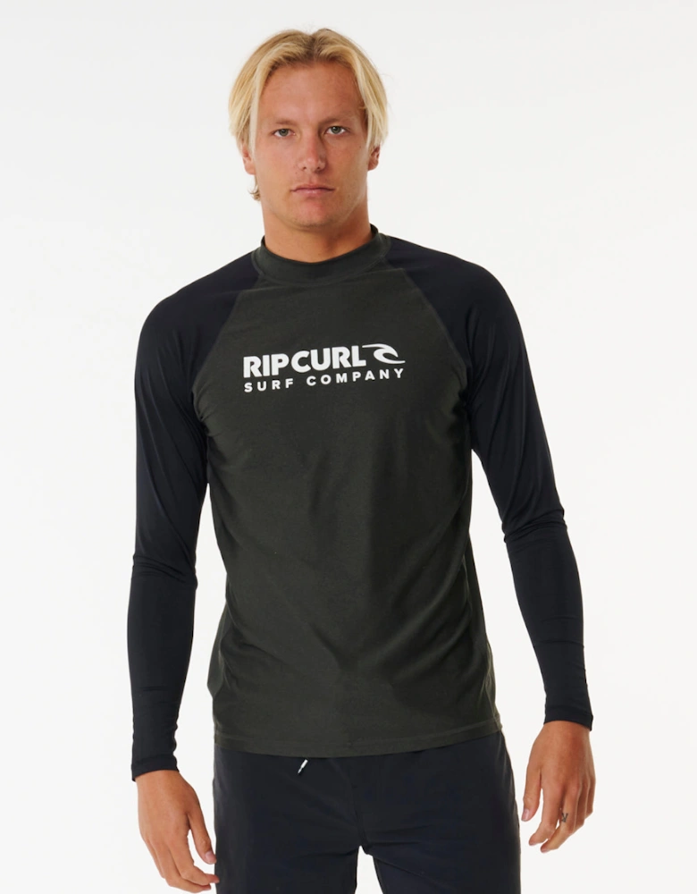 Rip Curl Mens Shock UPF 50 Long Sleeve Rash Vest