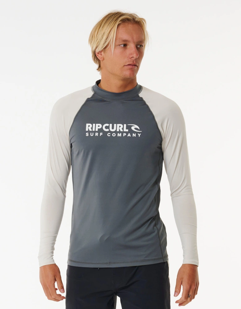 Rip Curl Mens Shock UPF 50 Long Sleeve Rash Vest